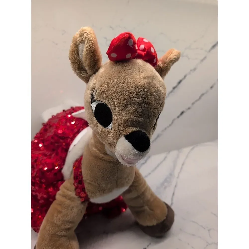 Build a Bear Rudolph Red Nosed‎ Reindeer Clarice Deer Plush 15